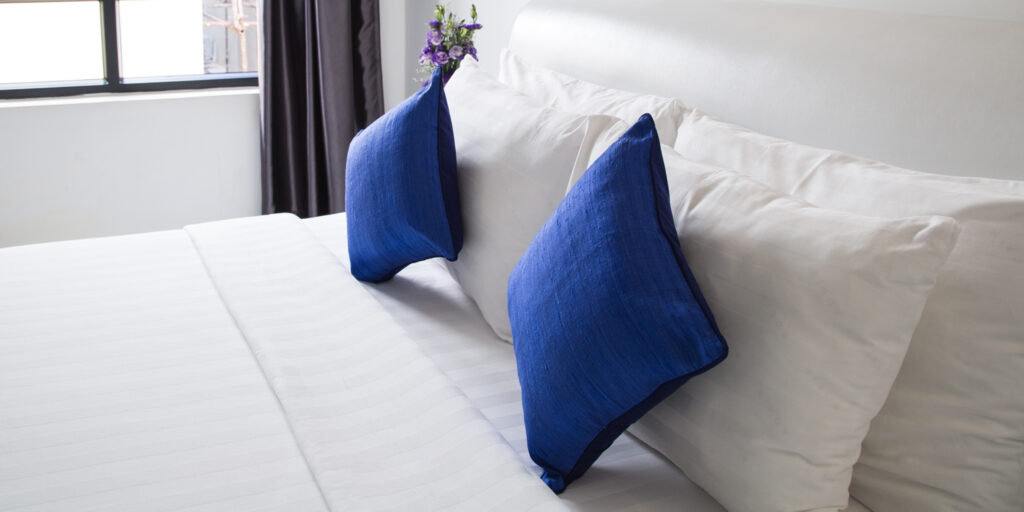 When your pillow starts to get lumpy and baggy, it's time you start looking for a new one. A good quality pillow will bounce back to its original shape, but if it remains folded in half, it's time to replace it. While you are looking for a new one, think about the position you usually sleep in. 
