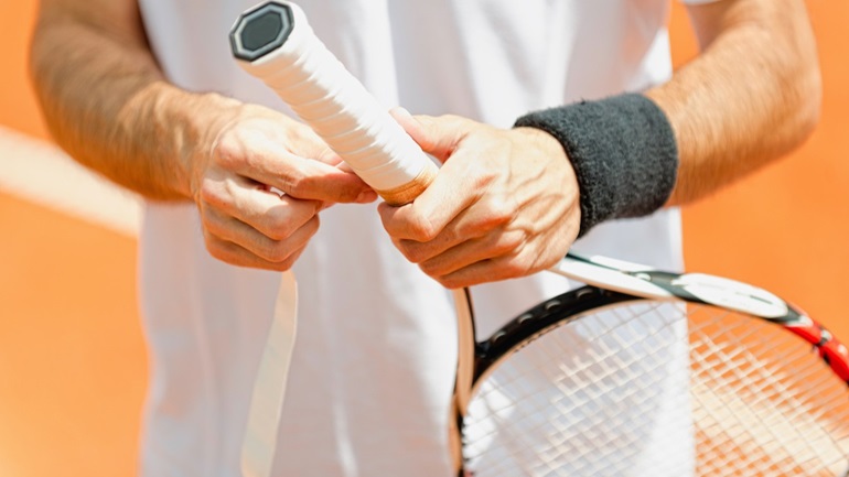replace grip tape on a racquet