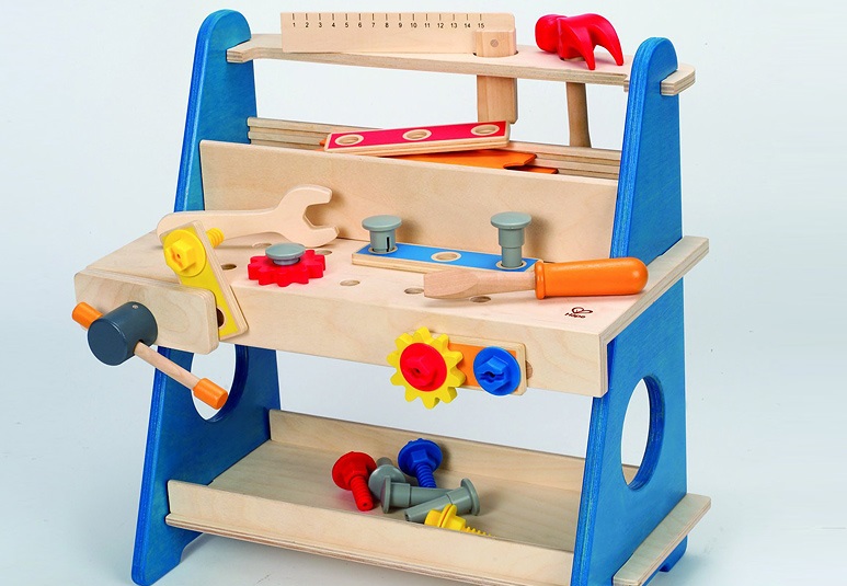 Kids wooden tool benches