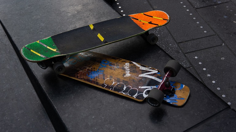 picture of two skateboards 