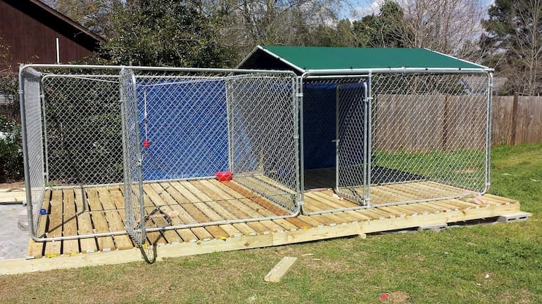 Your Dog Safe Comfy With Enclosed Run, Outdoor Dog Run