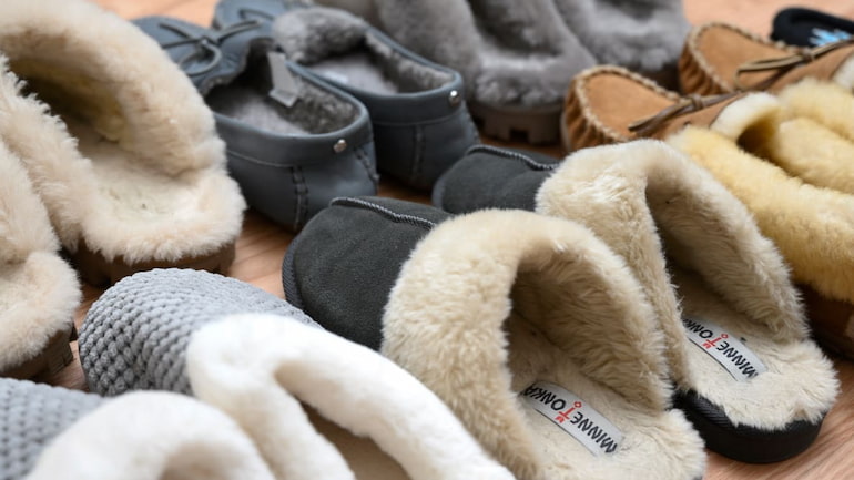 lots of slippers