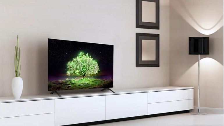 picture of flat tv screen  in a living room 